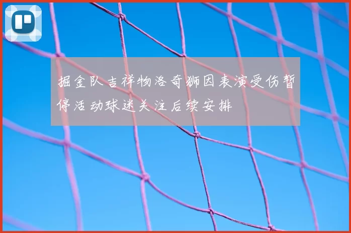 掘金队吉祥物洛奇狮因表演受伤暂停活动球迷关注后续安排